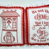 Pillow Talk, machine embroidery designs, house, terrace, window, door, house decorated with pants, roof, vines, flowers, floral, Its not home that I love, it;s the life that is lived here, artistic, decorative, patterns, love heart, wall hanging, picture frame, pillow, cushion