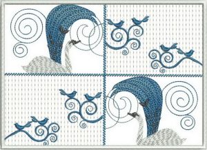 Refined and Timeless, machine embroidery designs, floral, flowers, patterns, star, birds, swan, swirls, quilting, patchwork, wall hanging, wall hanging