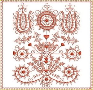 Seeing Red, Machine Embroidery Designs, patchwork, quilt, floral, flowers, bird, patterns, leaves, stem, love heart, artistic, decorative, tree, quilt, wall hanging, dress, clothing, beautiful