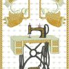 Sewing Angels, Machine Embroidery Designs, Bless My Sewing Room, angels, sewing machine, table, chair, sewing room, sewing pedal, antique, wall hanging, clothing, jumper, fashion, pull over