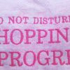 Shopping in Progress, machine embroidery designs, tiara, crown, artistic pattern, do not disturb shopping in progress, gems, diamond, love heart, artistic, handbag. bag, clothing, fashion, pull over, jumper, funny