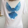 Show Off, machine embroidery designs, owl, bird, wings, t-shirt, clothing, handbag