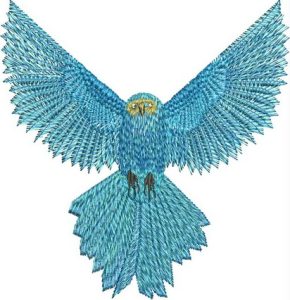 Show Off, machine embroidery designs, owl, bird, wings, t-shirt, clothing, handbag