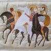 Spartans, Machine Embroidery Designs, Greek history, horses, army, shield, decorative, artistic, patterns, handbag, wall hanging, cushion, placemat, homewares, home decor