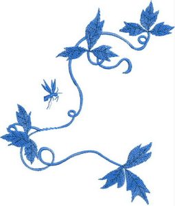 Summer Time Blues, machine embroidery designs, flower, floral, dragon fly, dragonfly, leaves, stem, dandelion, grass fairies, cushion, pillow, flowers, beautiful, pretty