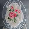 The Roses, machine embroidery designs, flowers, floral, bouquet, roses, decorative, artistic, patterns, pretty, cushion, pillow, handbag, purse, makeup bag, tote bag, bag