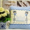 Up the Garden Path, machine embroidery designs, artistic, decorative, star, patterns, leaves, vines, fountain, water, topairy, bird, plant, picket fence, flowers, floral, pot plant, bird nest, patchwork, wall hanging, cushion, pillow, apron, clothing. homewares, home decor