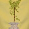 Up the Garden Path, machine embroidery designs, artistic, decorative, star, patterns, leaves, vines, fountain, water, topairy, bird, plant, picket fence, flowers, floral, pot plant, bird nest, patchwork, wall hanging, cushion, pillow, apron, clothing. homewares, home decor