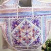 Urban Appeal, machine embroidery designs, artistic, decorative, patterns, patchwork. floral, flowers, stars, geometrical, Bali, balanese, handbag, bag, colourful, beautiful, homewares, hippy