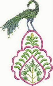 Vasanta, machine embroidery designs, patchwork, floral, flowers, gems, leaves, branches, tree, artistic, decorative, bird, peacock, creative, wall hanging, clothing, fashion, t-shirt, top, shirt, blouse, bag, handbag, Indian, Hindu