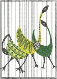 Vintage 1950's, machine embroidery designs, swan, crane, bird, patterns, decorative, artistic, fish, lemon, floral, swirls, cushion, pillow, clothing, pull over, jumper, place mat, table runner, t-shirt, fashion, top, shirt, blouse