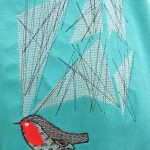 Vintage Vibe, machine embroidery designs, bird, finch, decorative, artistic, pattern, clothing, pullover, jumper, clothing, robin