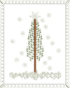 Welcome, machine embroidery designs, Christmas, Holiday Christmas tree, snow, icicles, snow flakes, snowflakes, pine trees, decorations. wall hanging, home decor, artistic, decorative, patterns