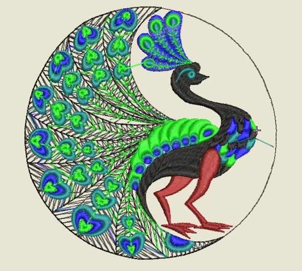 Peacock Free Machine Embroidery Designs