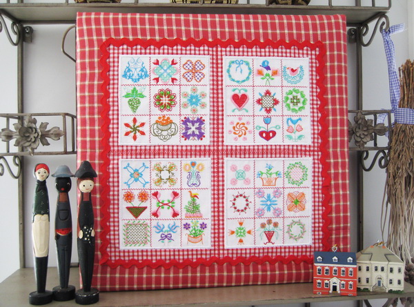 Miniature Baltimore Quilts Machine Embroidery Design Instructions