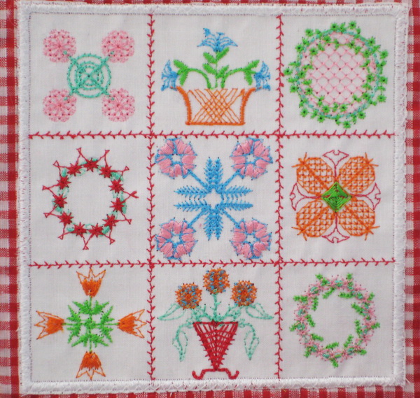 Miniature Baltimore Quilts Machine Embroidery Design Instructions