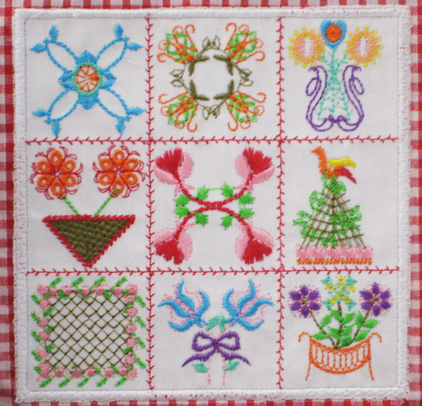 Miniature Baltimore Quilts Machine Embroidery Design Instructions