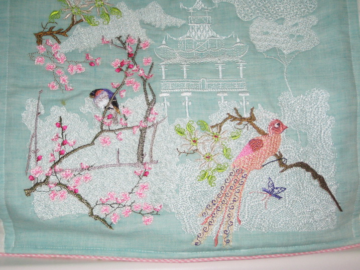 Cherry Blossoms Machine Embroidery Design Instructions