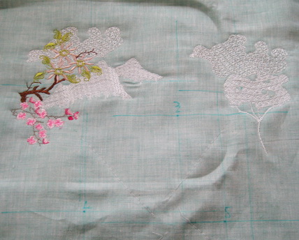 Cherry Blossoms Machine Embroidery Design Instructions