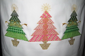 Christmas 2009 Machine Embroidery Design Instructions