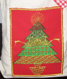 Christmas 2009 Machine Embroidery Design Instructions