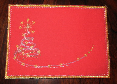 Christmas 2009 Machine Embroidery Design Instructions