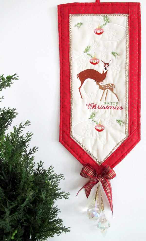 Christmas 2015, Machine Embroidery Designs, Christmas, wall hanging, deer, doe, snowflakes, holidays, christmas decorations, Christmas tree, Christmas bauble, Merry Christmas