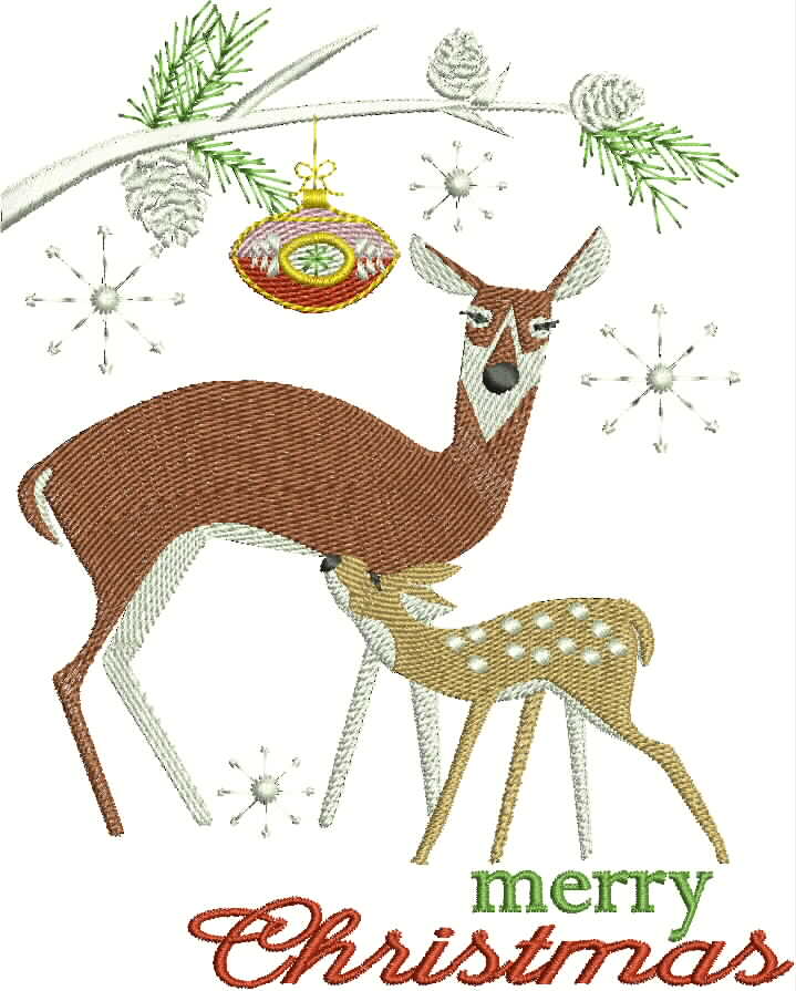 Christmas 2015, Machine Embroidery Designs, Christmas, wall hanging, deer, doe, snowflakes, holidays, christmas decorations, Christmas tree, Christmas bauble, Merry Christmas