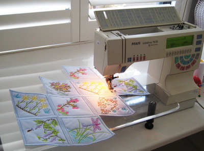 Blooming Lovely Machine Embroidery Design Instructions