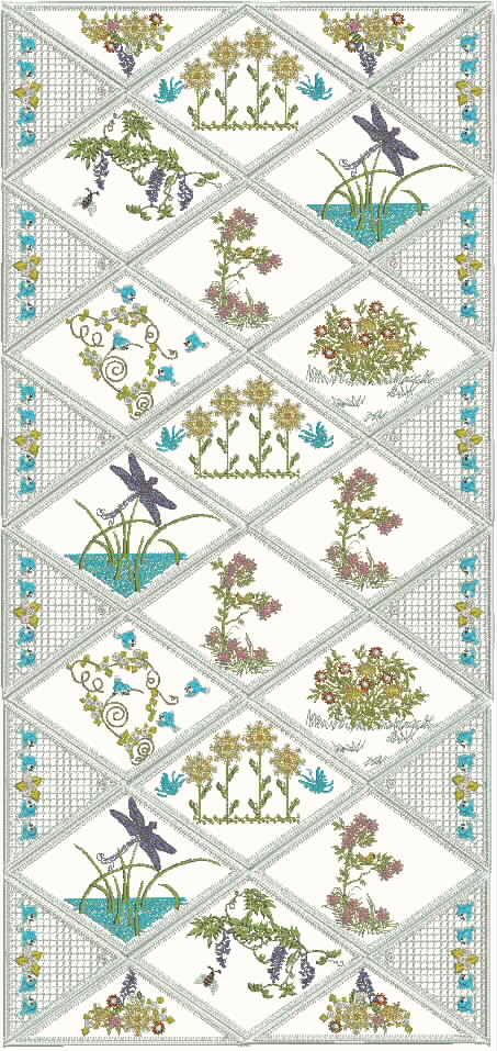 Blooming Lovely Machine Embroidery Design Instructions