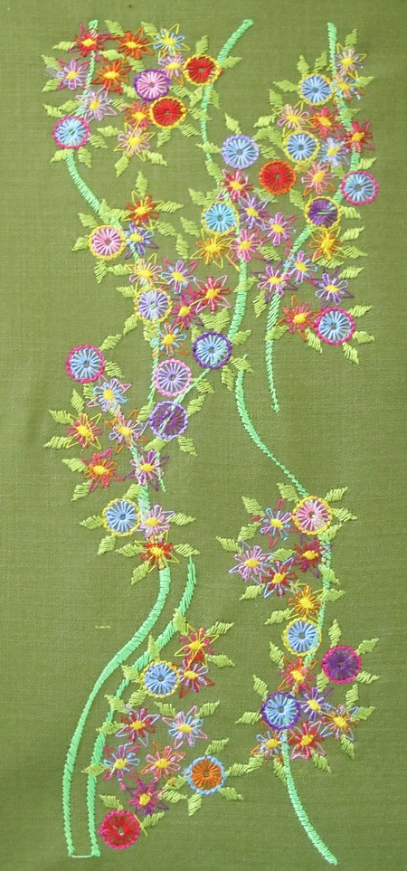 Bold and Beatiful Machine Embroidery Design Instructions