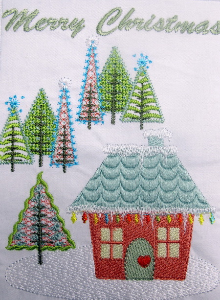 Christmas 2011 Machine Embroidery Design Instructions