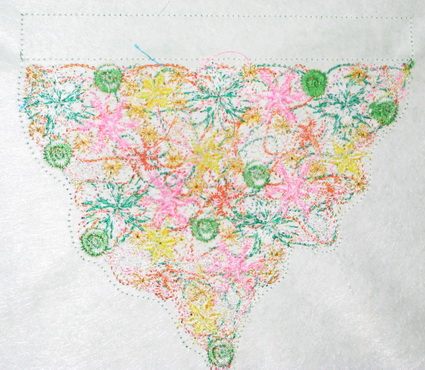 Colour Burst Machine Embroidery Design Instructions