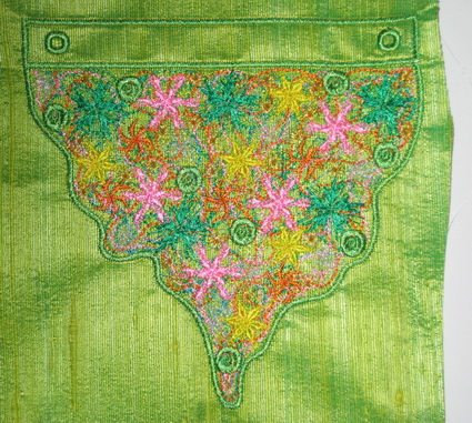 Colour Burst Machine Embroidery Design Instructions