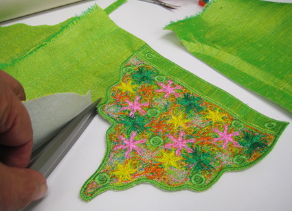 Colour Burst Machine Embroidery Design Instructions