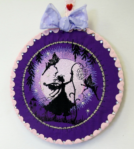 Dream Moon Fairies Machine Embroidery Design Instructions