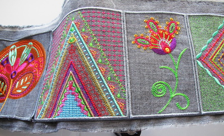 Feast of Colour Machine Embroidery Design Instructions