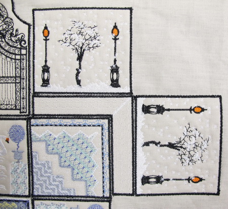 Four Seasons Winter Machine Embroidery Design Instructions