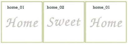 Home Sweet Home Machine Embroidery Design Instructions