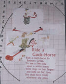 Ride a Cock Horse Machine Embroidery Design Instructions