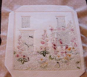 Rose Cottage Machine Embroidery Design Instructions