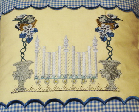 Up the Garden Path Machine Embroidery Design Instructions