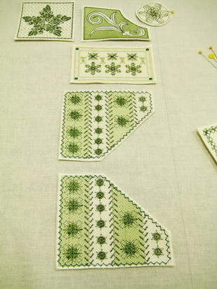 Up the Garden Path Machine Embroidery Design Instructions