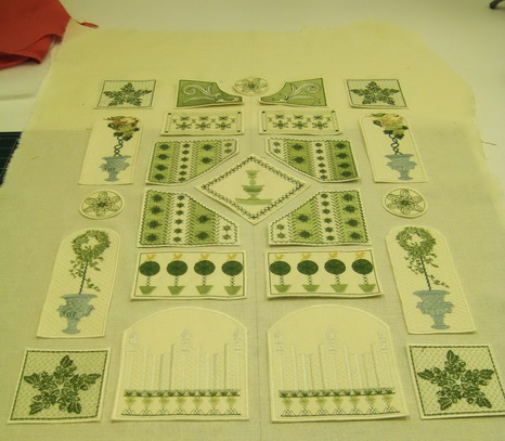 Up the Garden Path Machine Embroidery Design Instructions