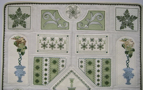 Up the Garden Path Machine Embroidery Design Instructions