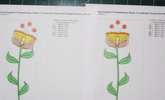 Wall Flowers Machine Embroidery Design Instructions