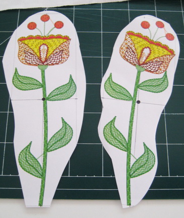 Wall Flowers Machine Embroidery Design Instructions