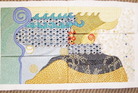 Klimt Composition Machine Embroidery Design Instructions