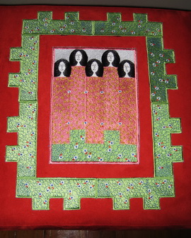 Klimt Composition Machine Embroidery Design Instructions