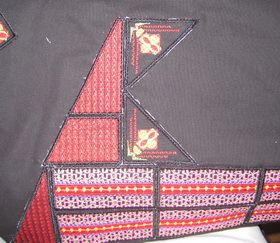 Textured Pyramid Machine Embroidery Design Instructions